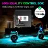 Underbelysning Rock Lights 8 /12 Poddar RGB LED Flerfärgade App Fjärrkontroll Musikläge Bra För Pickup ATV RZR UTV Chassibelysning