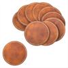 5/10Pcs PU Leather Leatherette Hat Patches Brown Blank Patches Leather Labels  for Embellishment Sew