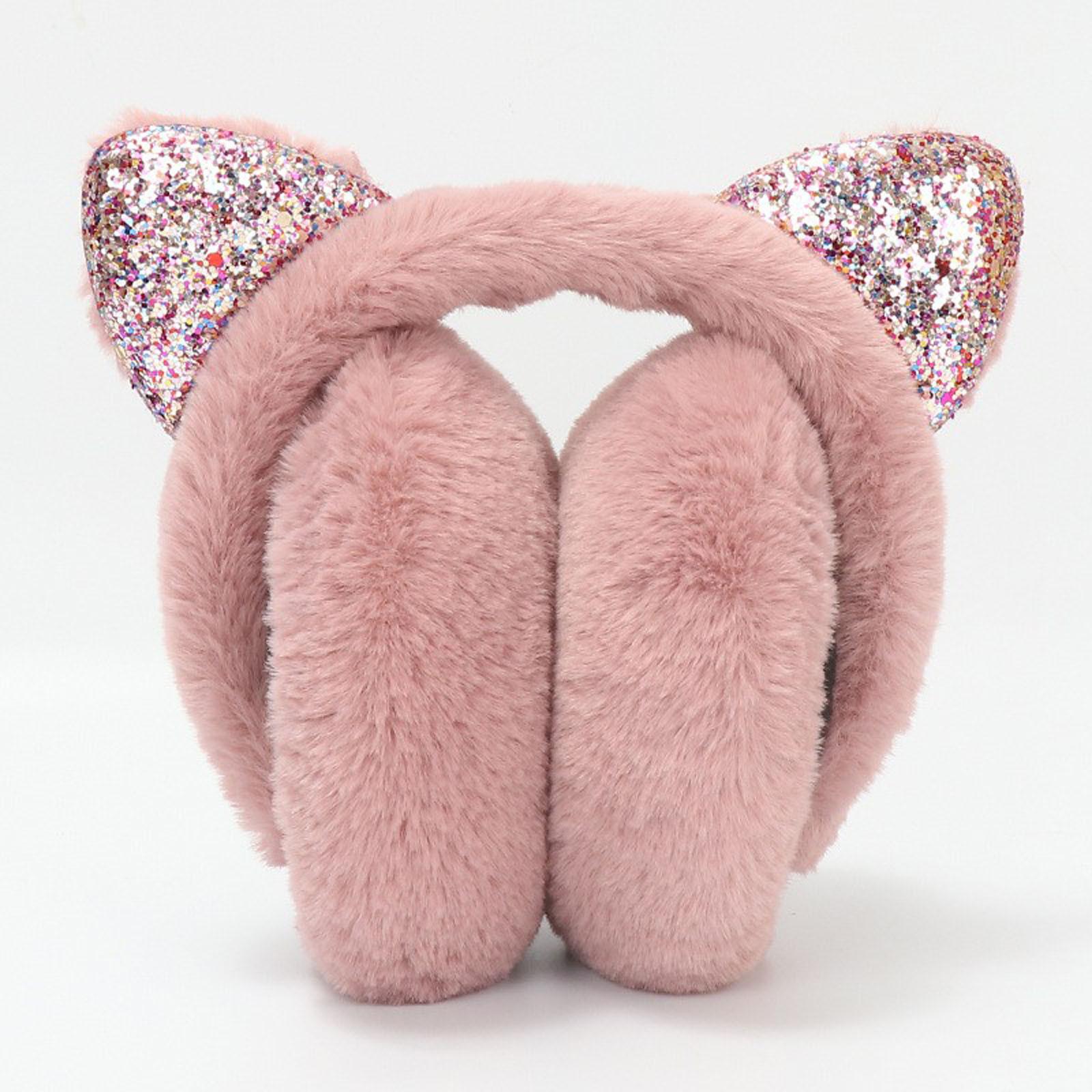 

Простые женские теплые волосатые милые зимние грелки для ушей с флисовым бантом One Size