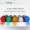 AD16-16DS LED Indicator Light: 16MM, 24V, 220V/380V, Red/Yellow/Green/Blue/White Signal.