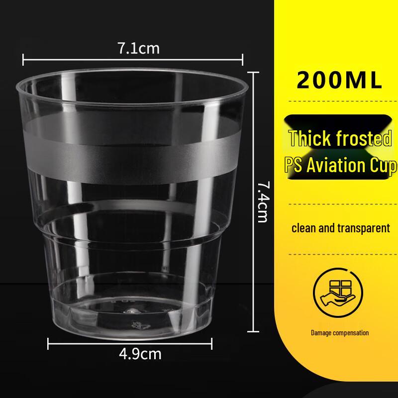 Jinwuyuan Disposable Clear Plastic Cups (120-Pack)