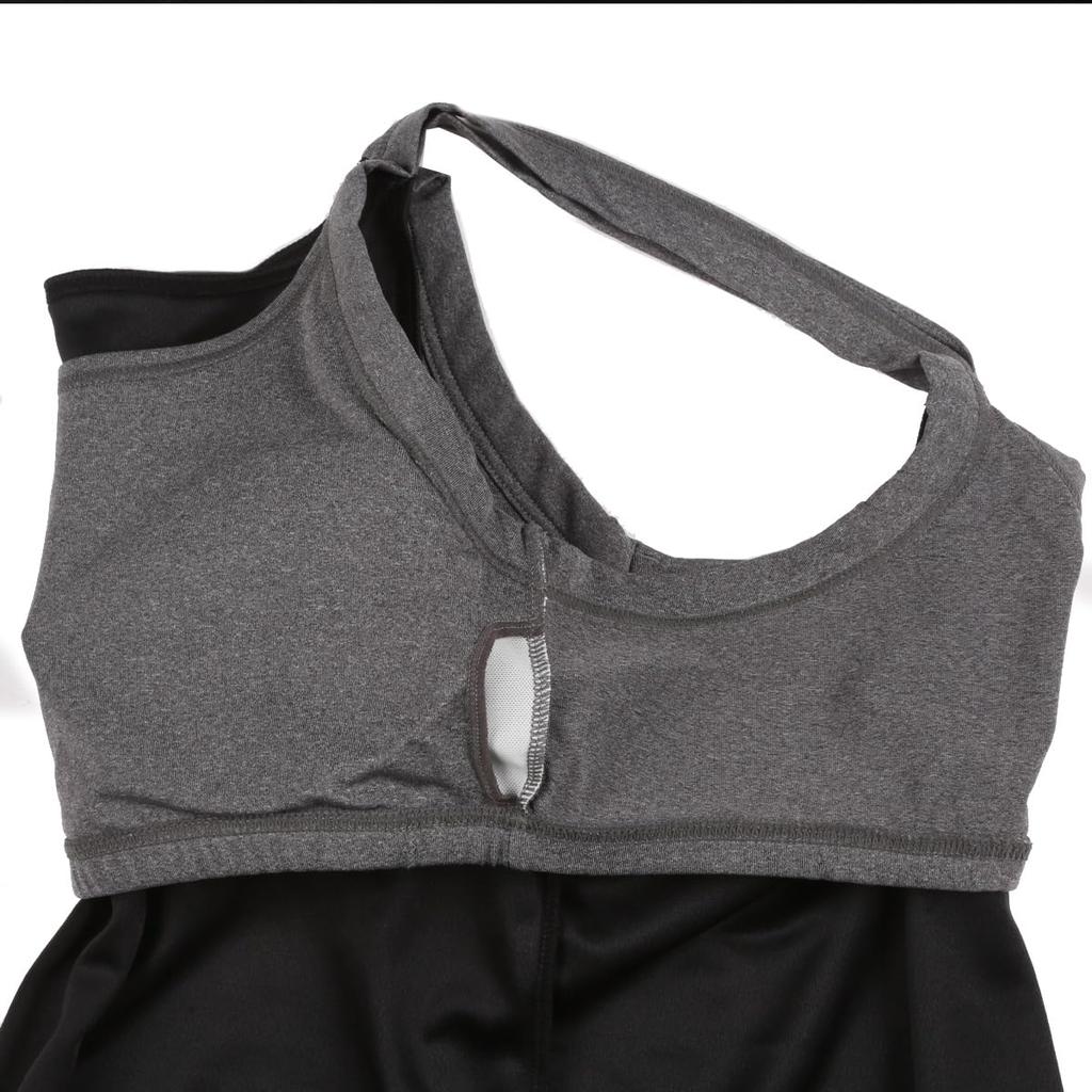 Atsugi Clear Beauty Active Tank Yoga Layered Camisole mit Layered Graupink x Smoke Größe 47017CS Oberteil, Körbchen, Look, Damen, Lila, LL,