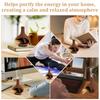 Incense Holder Ceramic Incense Burner Chimney Incense Cone Burner with Small Cleaning Brush Multifunctional Incense Burner