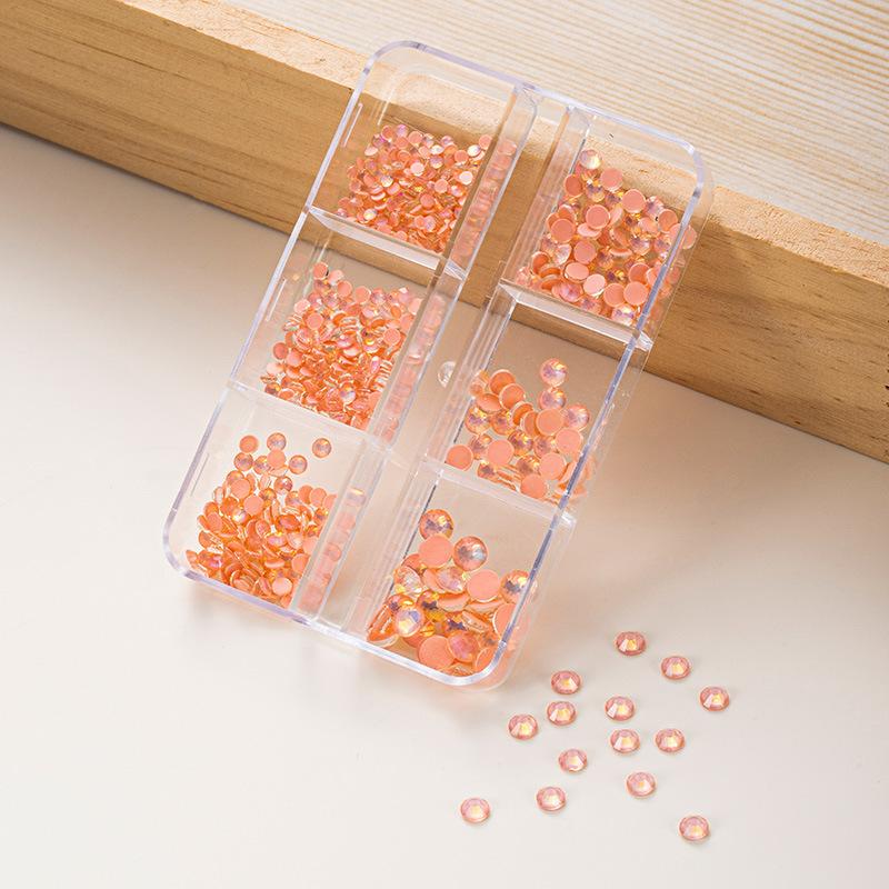 

6 Gmocha набор из стразов цветной мокко стекло маленький сломанный бриллиант плоский нижний ноготь бриллиант с ювелирными изделиями маленький круглый бриллиант