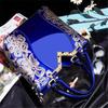 WTEMPO Frauen Mode Handtaschen Stickerei Pu Leder Schulter Tasche Dame Elegante Party Taschen