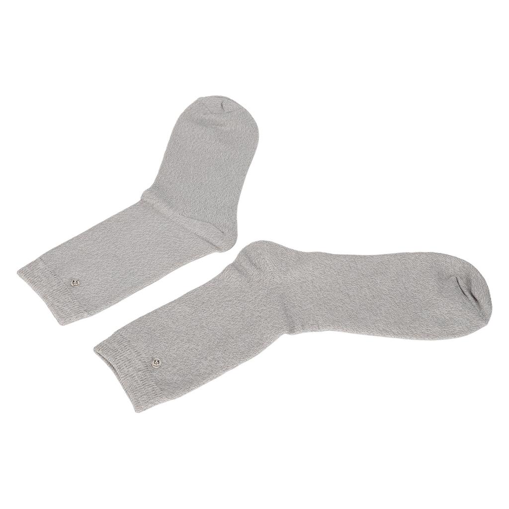 1 Pair Conductive Socks Compatible Pain Treatment Elastic Electrode Socks Massage Socks for Poor Circulation Arthritis