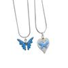 Fashionable Sturdy Alloy Butterfly Chokers Necklace Colorful Fashion Accessory Decoration for Trendy Women Daily Wear