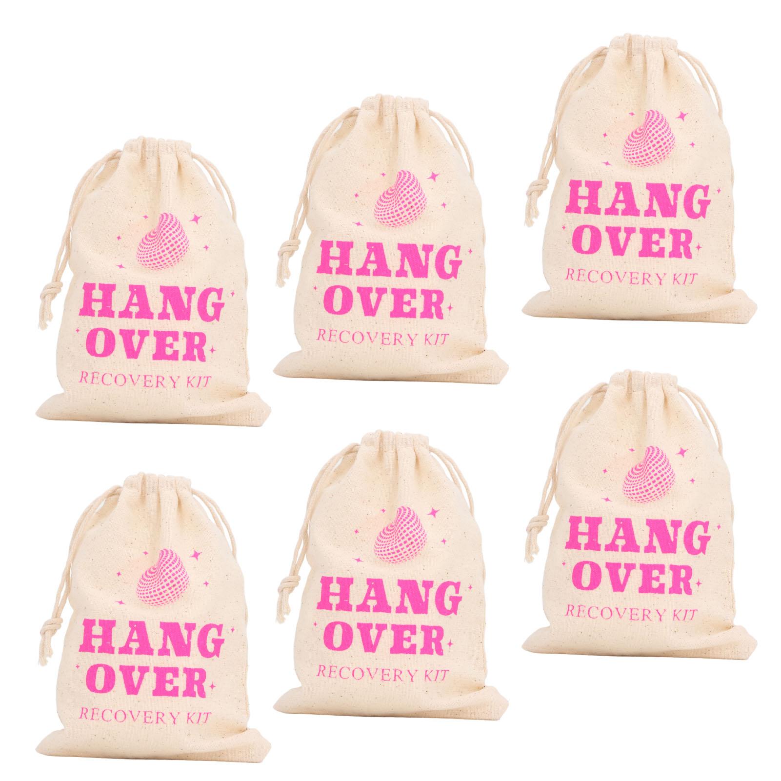 

6 шт. подарочных пакетов для мальчишника с завязками на льняной основе, сувениры для вечеринки, мешочки для мальчишника и девичника