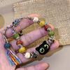 Cat Ceramic Bracelet Female Color Beaded Bracelet Net Red Tide Take Advanced Jewelry.