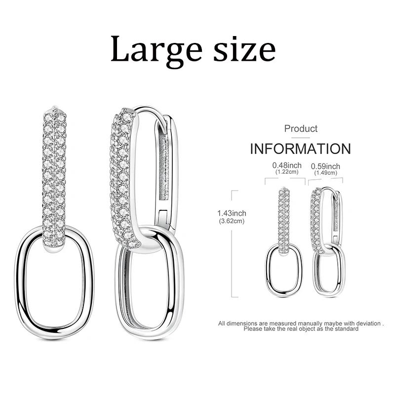 Hoop Earring Copper Original Earring For Woman Star Clover Zircon Pendientes For Woman Original Earring Fashion Fine Jewelry