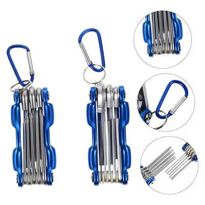 Llave Hexagonal Plegable, Material De CR-V, Llave Plegable Multifuncional Para Ciclismo/trabajo,herramientas Manuales Portátiles