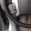 Black Faux Leather Hand-stitched No-slip Car Steering Wheel Cover for Kia Sorento 2002 2003 2004 2005 2006 2007 2008 2009 2010