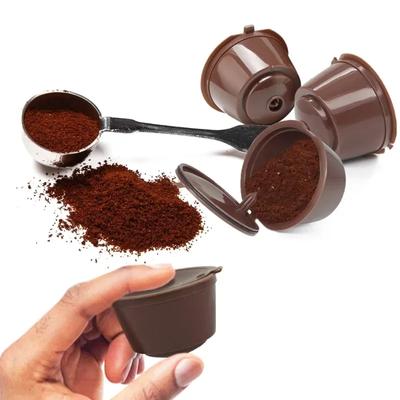 3pcs Reusable Coffee Capsule For Nescafe Dolce Gusto Machine Refillable Coffee Capsule Filter Cup Kit