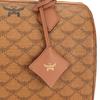 MCM Cognac Visetos Coated Canvas Boston Duffle Bag with Top Handle for Daily & Travel Use