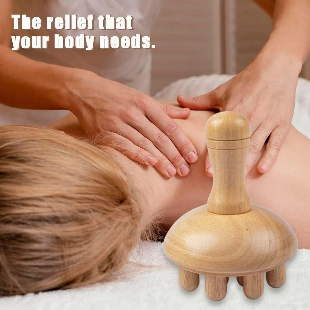 Wooden Foot Sole Massager Muscle Relaxation Acupoint Ball Portable Foot And Leg Massager  Foot Care