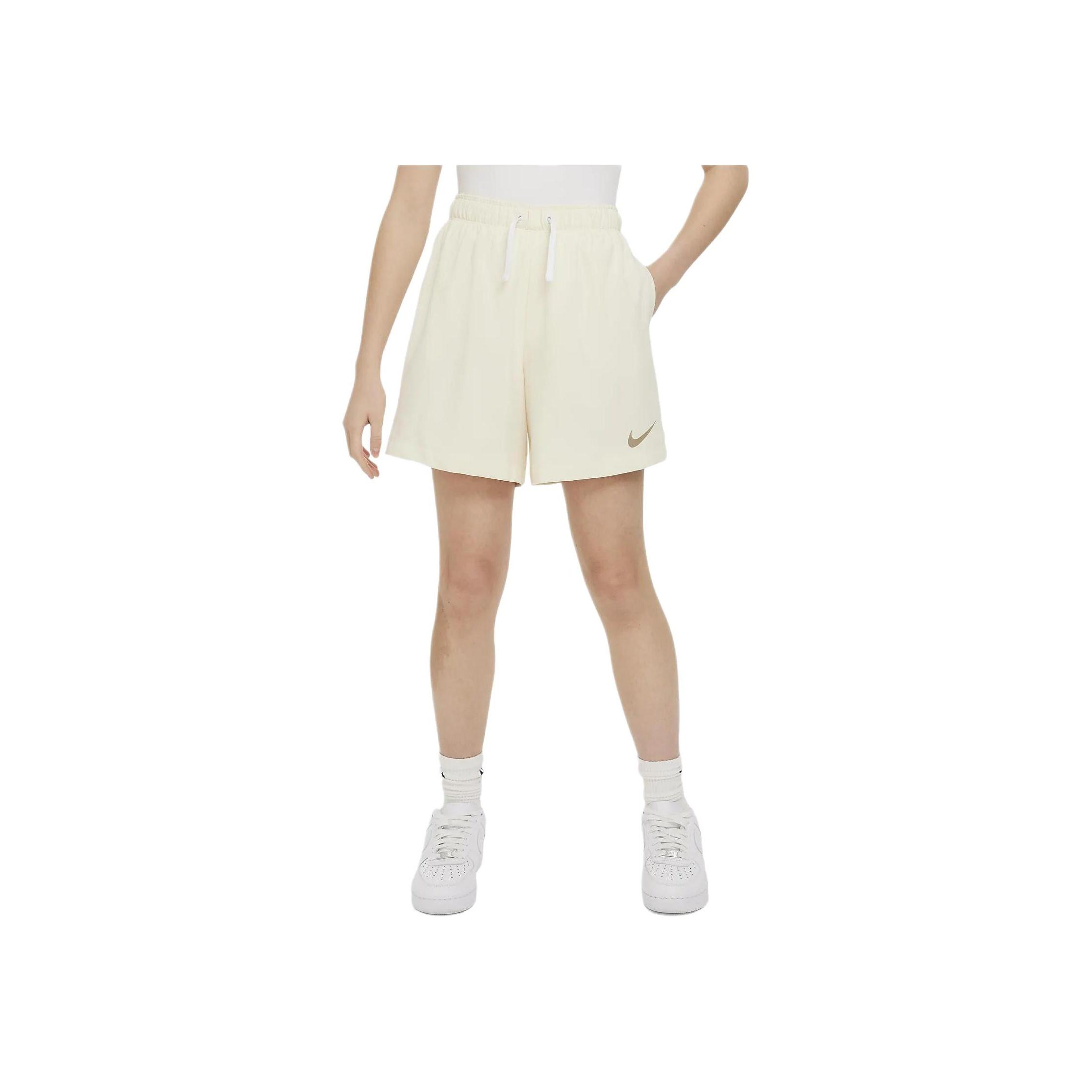 

Nike Однотонные шорты на кулиске с логотипом, прямые, для детей Шорты для детей FJ1560-113 M