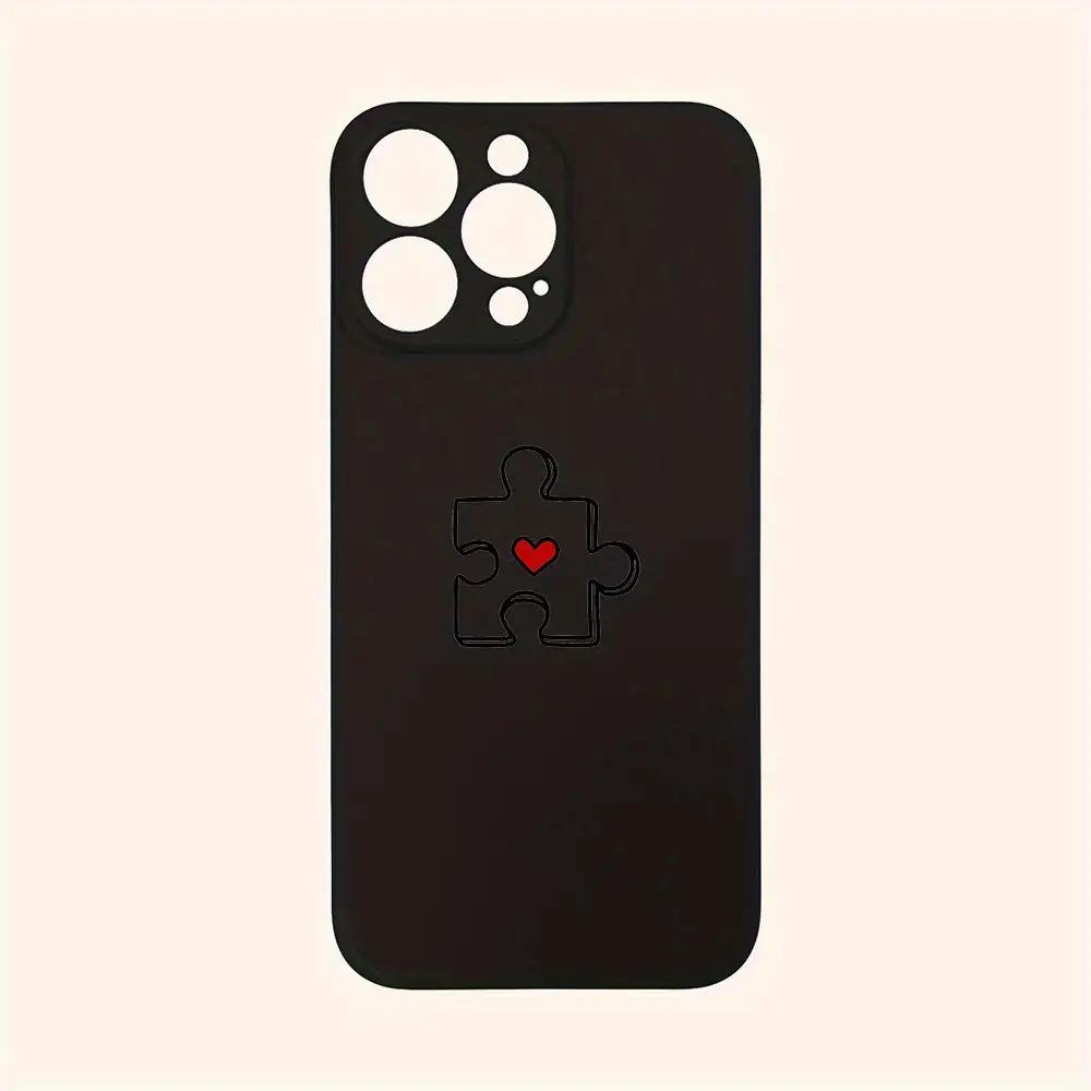 Couple Puzzle Phone Case Suitable for iPhone 17 16 15 14 13 12 11 Pro/Max/Plus Anti Drop and Shockproof Back Cover