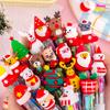Christmas Ballpoint Pen Snowman Reindeer Topper Designs Multi-Color Writing Pen Fun Holiday Gift for Students Friends