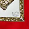 HERMES Diane Carre 90 scarf white Women used