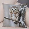 Cute Animal Pillowcase Wild Owl Cushion Cover Decorative Sofa Home Children's Room