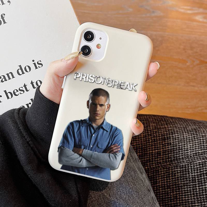

Prison Break Phone Case Soft Solid Color for iPhone 11 12 13 mini pro XS MAX 8 7 6 6S Plus X XR iphone XR