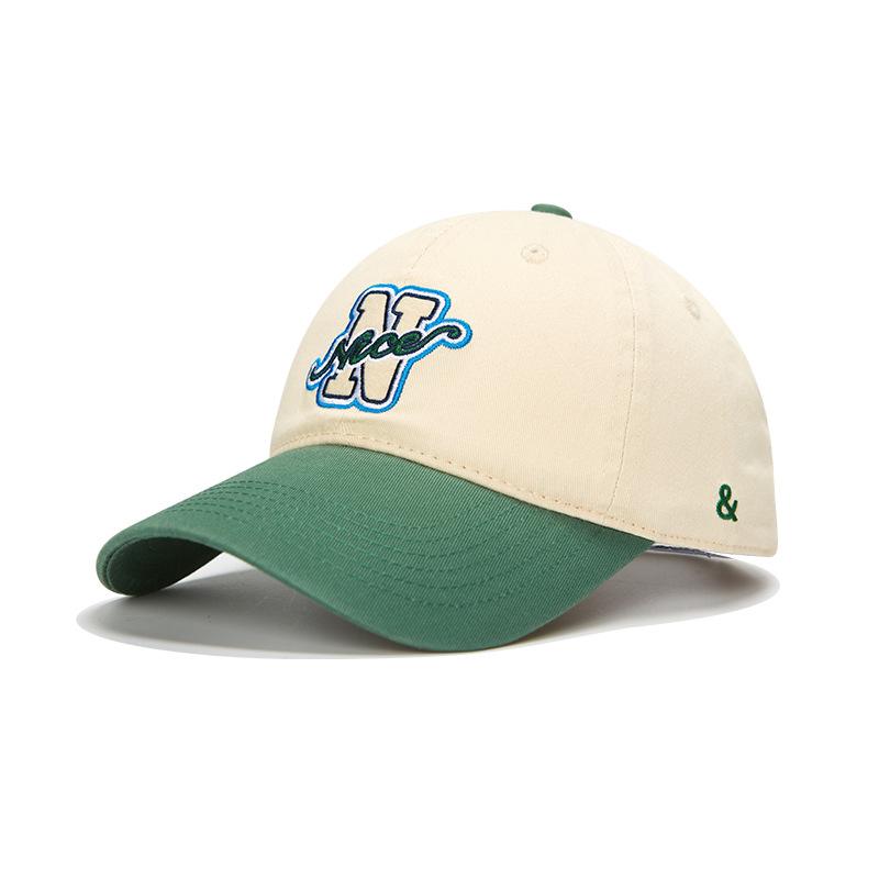 New Vintage Letter NICE Embroidered Hip Hop Baseball Cap Kids Couple Street Trend Versatile Cap