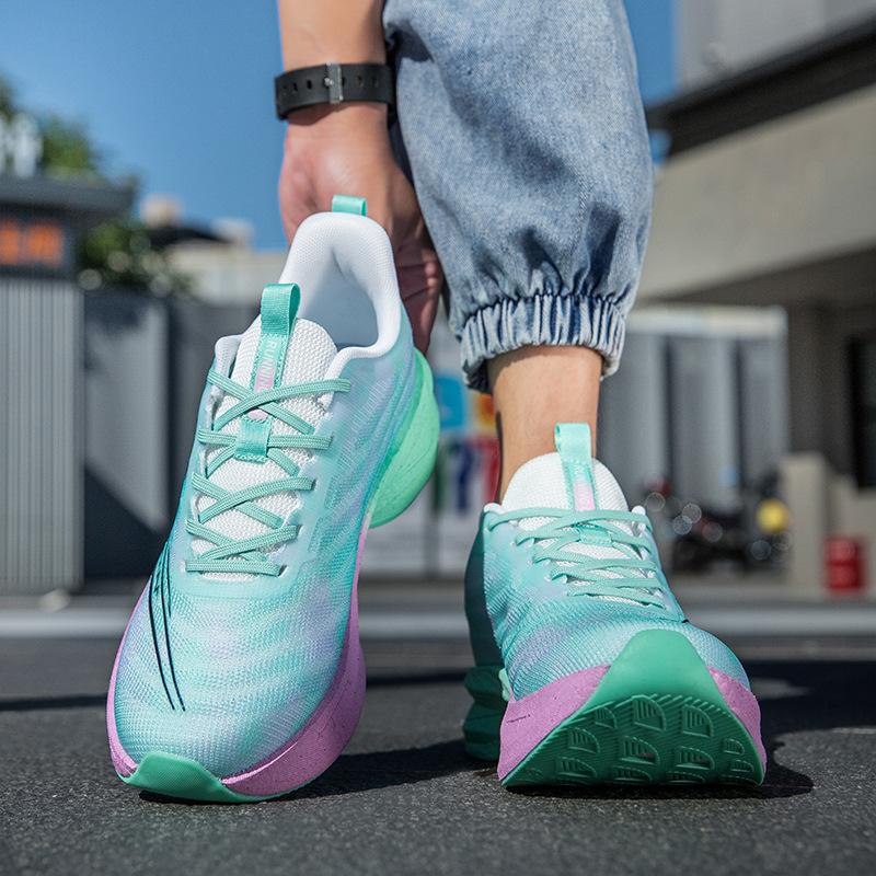 Spring and summer running shoes carbon board really burst sole primary and secondary school students youth sports shoes physical education class long-