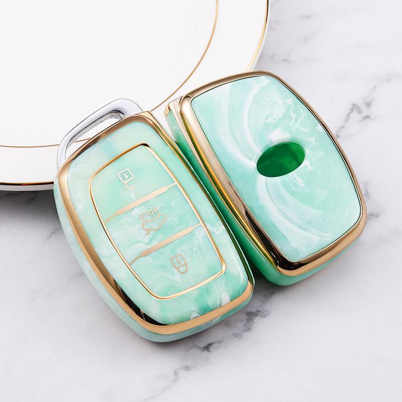 Moderne Autoschlüsselhülle für ix25, ix35, Sonata, Elantra, Mistra - Schützende Schale Tasche