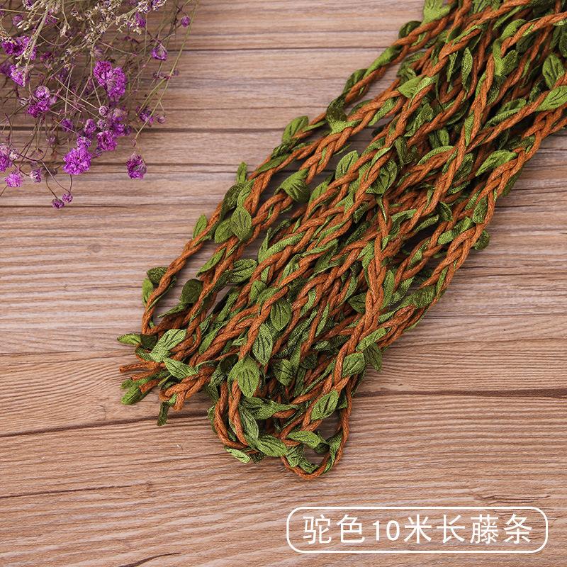 

Пеньковая веревка, лоза, фотостена, зеленый лист, плетеный ротанг, ручная работа, креативная декоративная веревка, толстая витая вощеная проволочная веревка Brown 10m