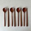 Wood Full Moon Spoon Set