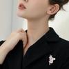 Alloy Pin Rhinestone Koala Animal Brooch, Alloy Drip Cute Animal Koala Brooch Accessories