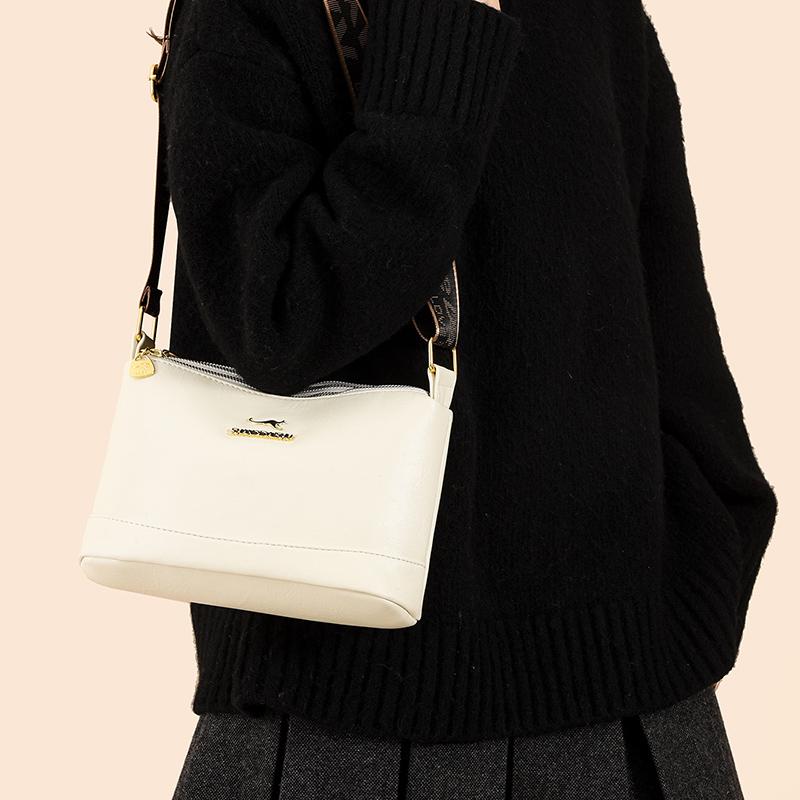 Vintage Printed Multi-compartment Crossbody Bag Women's Shoulder Bag Lightweight Commuter Mother Bag