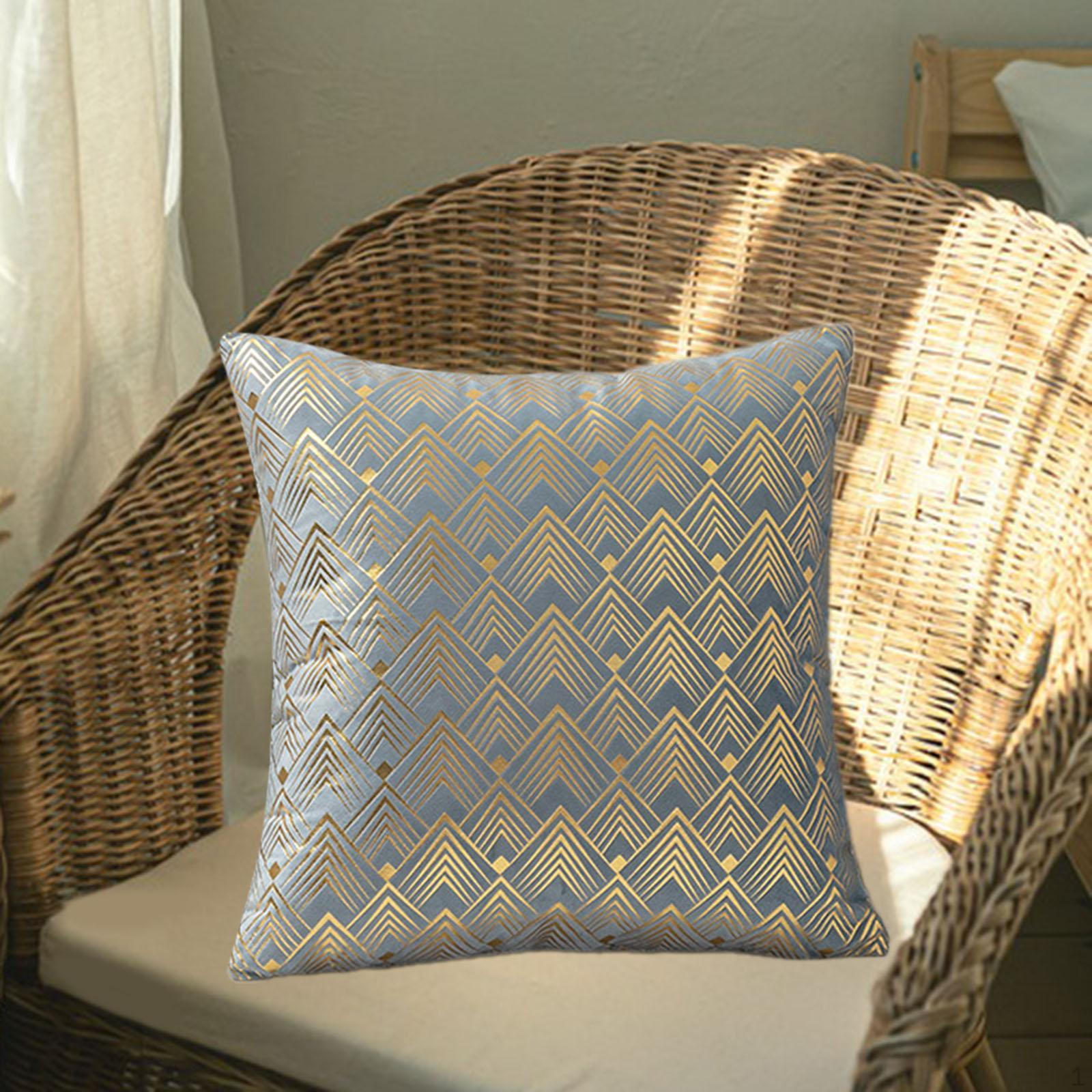 Наволочка для подушки 1818 дюймов современный диван наволочка для фестиваля Silver Blue 779₽