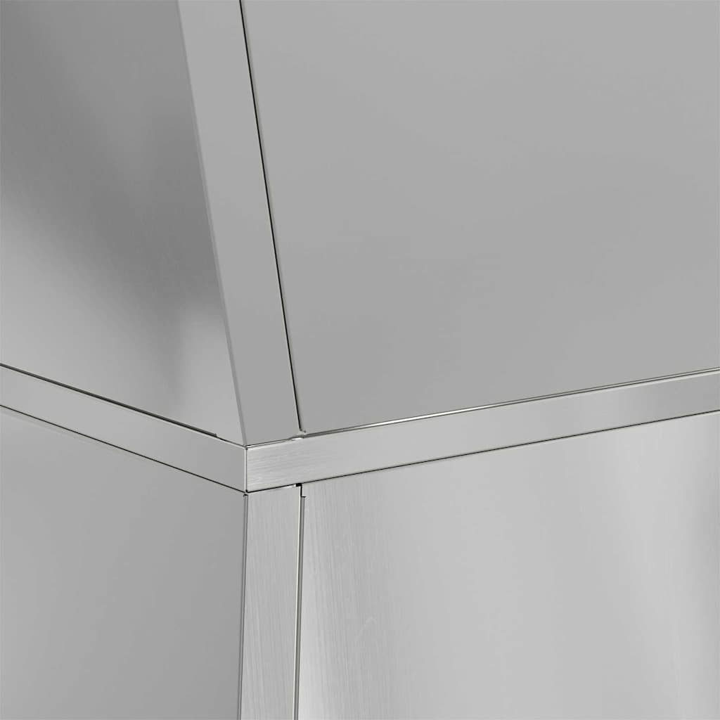 Column Planter Silver 40 X 40 X 100 Cm
