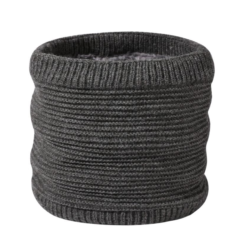 

Autumn and winter velvet warm scarf winter horizontal stripes solid color simple thickened neck cover men and women one size fits all серый