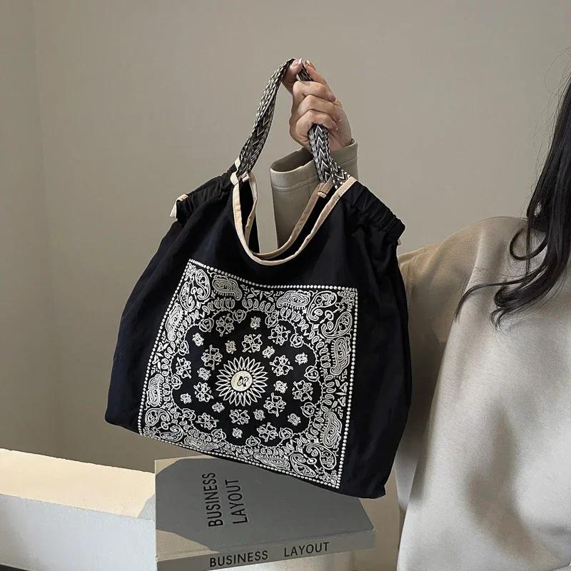 Casual Oxford Interior Compartment Women's Bags  Open Pocket  Women's Bag  Stitching Line New Fashion