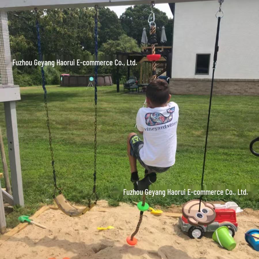 Large Children's Disc Swing with Climbing Rope - Sensory Training Playground Toy for Kindergartens