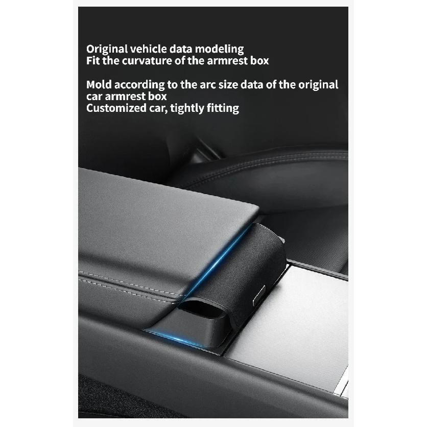 Central Armrest Storage Box for Tesla Model 3 Y Highland Juniper 2025 Car Glasses Phone Storage Case Multi Functional Accessorie