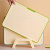 Plastic Cutting Board Set with Stand PP Chopping Boards for Meat Fruit Veggies Non-Slip Dishwasher Safe Space-Saving Kitchen Organizer