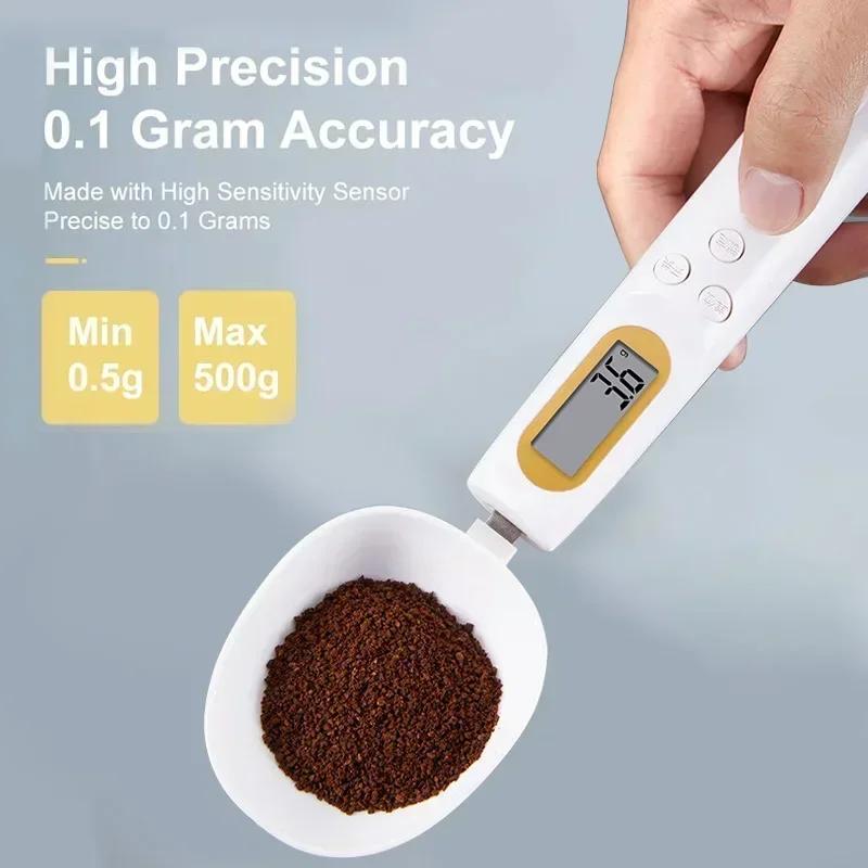 NEW Spoon Scale USB Rechargeable Complementary Food Weighing 0.1g Mini Electronic Scale Kitchen Baking Weighing Scale Food Scale