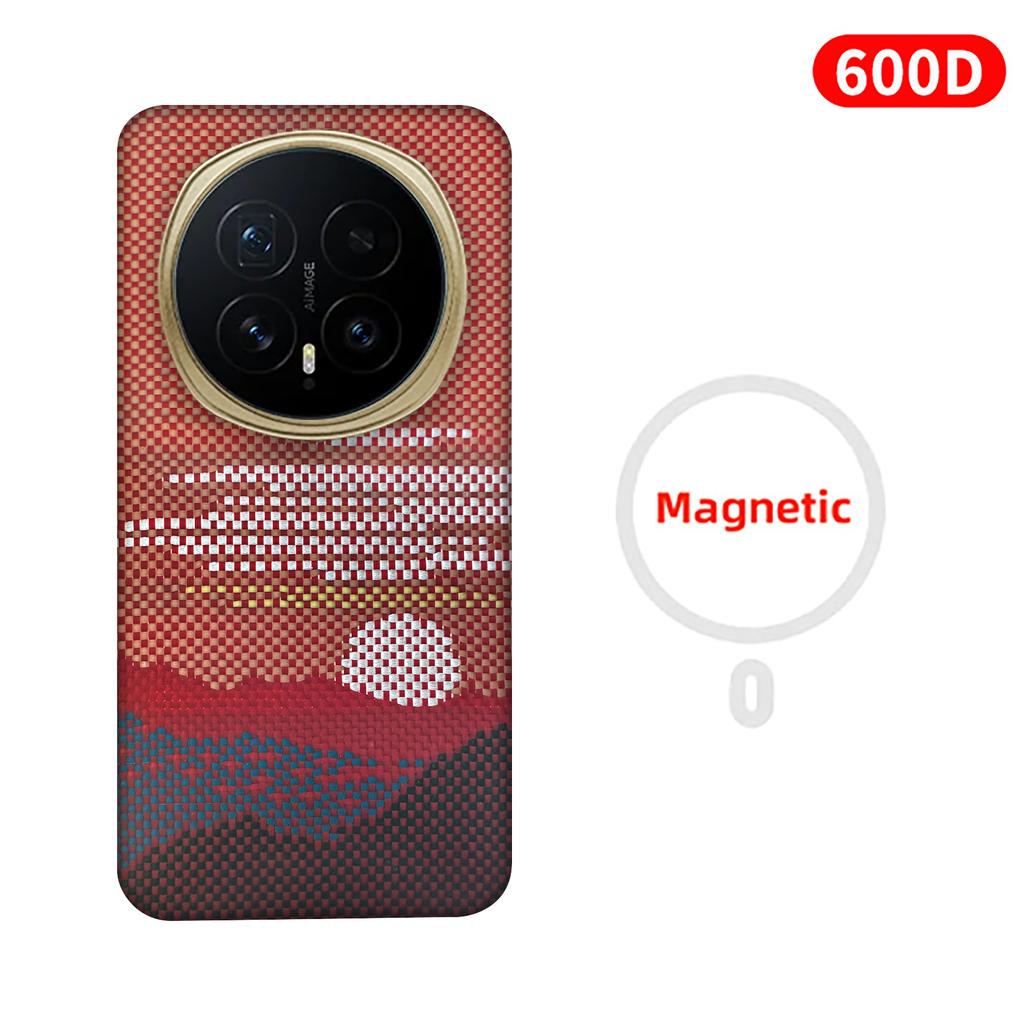Geschikt voor honor magic 8/8 Pro telefoonhoesje, Kevlar aramidevezel koolstofvezel harde schaal, lichtgewicht magnetische beschermhoes