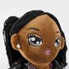 Cute Plush Toy, Long-Haired Black Girl Cartoon Doll, Figurine, Children'S Gift, Without Label