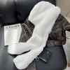 New Rex Rabbit Hair Hat Scarf Integrated Snow Cap Women's Winter Fox Fur Warm Versatile Hooded Scarf