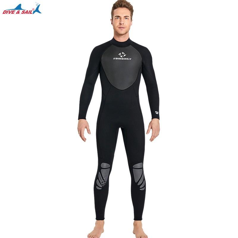 Warm Diving Suit Men's 3MM One-piece Thick Women's Outdoor Cold-proof Snorkeling Surfing Swimsuit