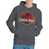 Jurassic Park Unisex Adult Distressed Logo Hoodie