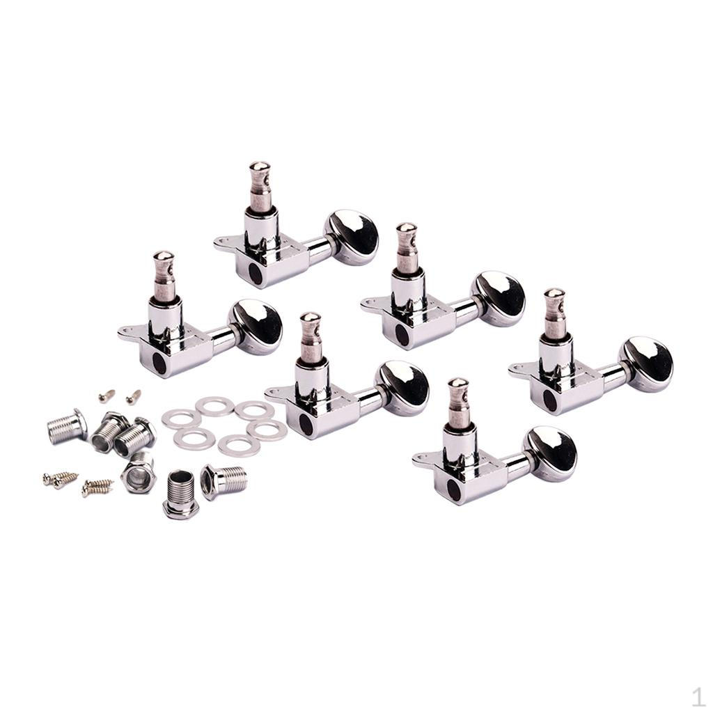 

6 Pieces Metal Electric guitar Instruments tuning Pegs Keys 6R