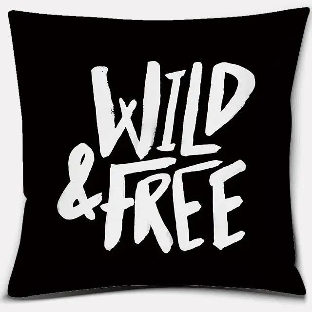 Black and White Style Decorative Pillowcase Car Ornaments Office Living Room Sofa Home Pillowcase