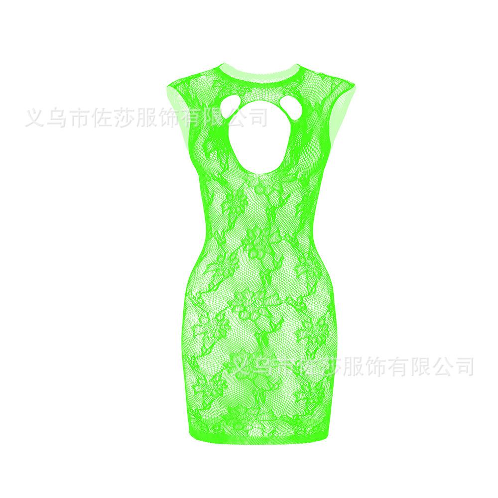 Sex Underwear Jacquard Suspenders Sexy Mesh Clothes Net Skirt Net Socks Hollow Transparent Tight Body