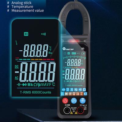 TOOLTOP X5 Handheld draagbare multifunctionele stroomtang LCD-scherm Celsius / Fahrenheit-schakelaar NCV Direct meten