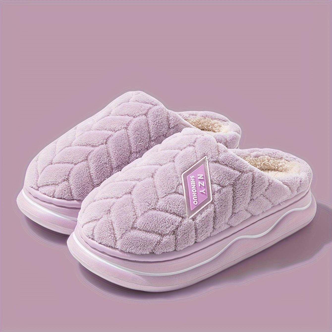 Мужские мягкие плюшевые уютные домашние тапочки легкие нескользящие слипоны с пушистой подкладкой для ходьбы в помещении осень и зима 36-37 1136₽